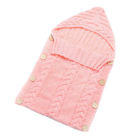 sac de couchage ajustable en lainage pour bébé rose
