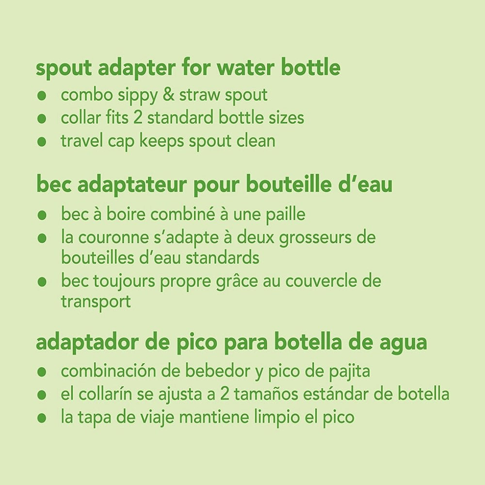 Bec adaptateur pour bouteille d'eau pour bébé Green Sprouts
